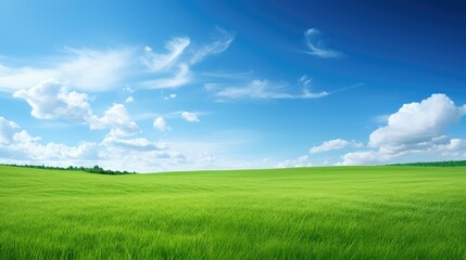 Obraz premium sky green background summer