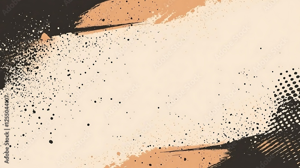 Aufkleber abstract graphic design background with color paint strokes