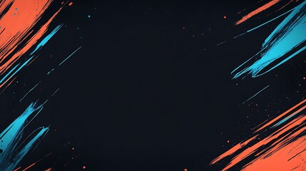 Abstract design with brush strokes, background for sports or esports