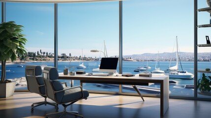 Fototapeta premium windows office with view