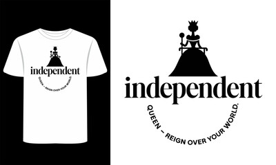 Girl Abstract & Artistic Expression Vector T-Shirt Graphic