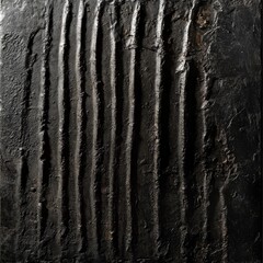 Fototapeta premium Dark textured abstract art, vertical lines, grunge background, wall decor