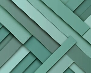 Fototapeta premium Abstract teal green diagonal stripes background.
