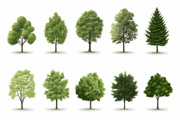 Green Tree Illustration Pack