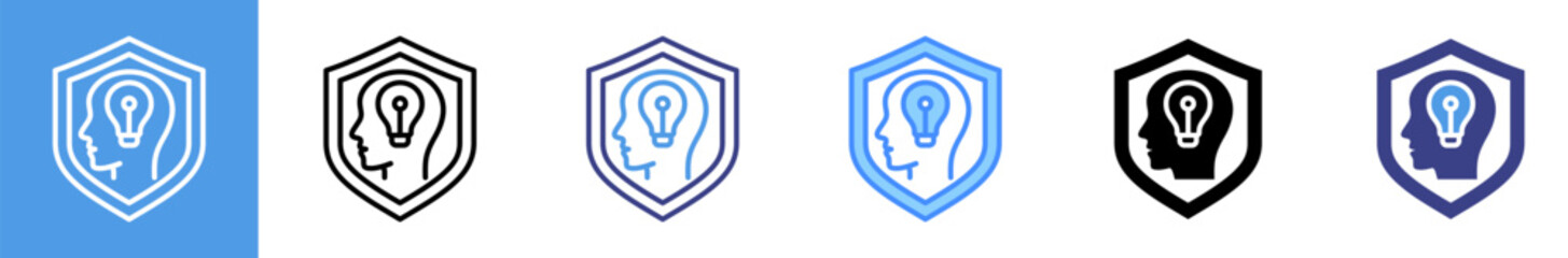 Intellectual Property Multistyle Icon Set
