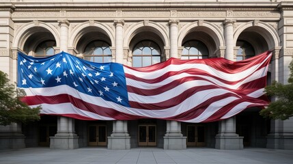 unity red white blue banner
