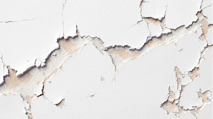 Fototapeta premium peeling painted wood with worn-out white surface and rustic cracks perfect for vintage décor and restoration projects