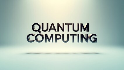Obraz premium Quantum computing concept with sleek modern design and clear focus