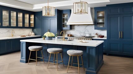 focal navy blue home decor