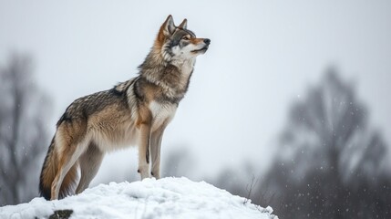 Obraz premium Excellent Wolf in the Snow