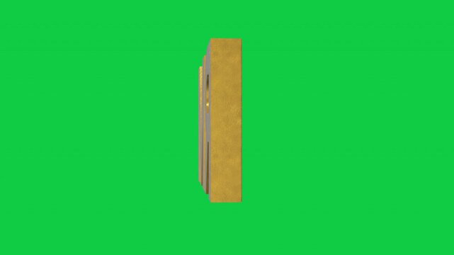 Malaysian ringgit currency symbol, golden money sign. Presentations on Business, Financial, and Marketing Concepts. 3D rendering.