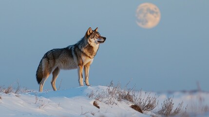 Fototapeta premium Excellent Wolf in the Snow