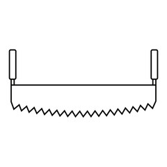 Saw icon vector. Sawmill illustration sign. Wood processing symbol or logo.