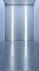 Modern Minimalist 3D Room Illustration