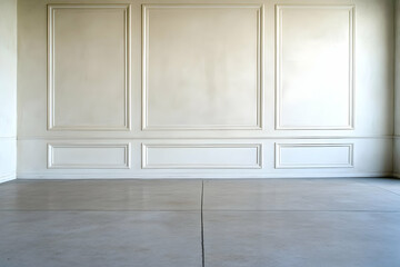 White Paneling Room Interior Background Image