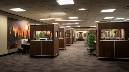 carpeting office building interior