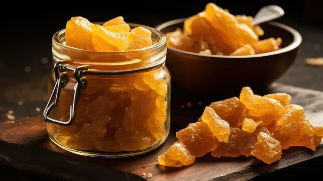 crystallized ginger texture