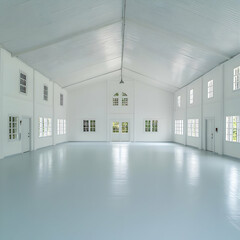 White Interior, Empty Room Illustration