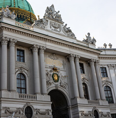 Details from exterior of Sisi museum, Vienna