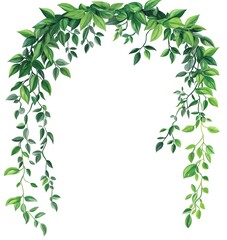 llustration On The Theme Of Plants And Frames, Ecology And Climate. Generative AI