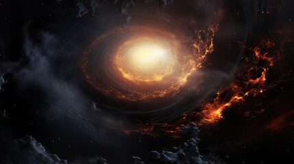 Obraz premium universe glass half empty