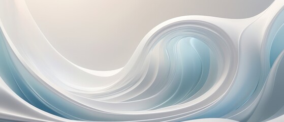 Abstract Blue Wave Design with Dynamic Flow. Soft flowing blue wave background