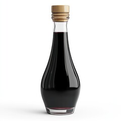 Dark soy sauce bottle, studio shot, white background, food ingredient (2)