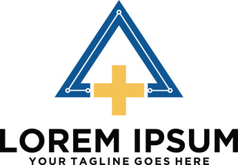Medical Healthy triangle logo design
