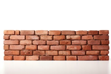 Obraz premium Brick wall architecture white background repetition.