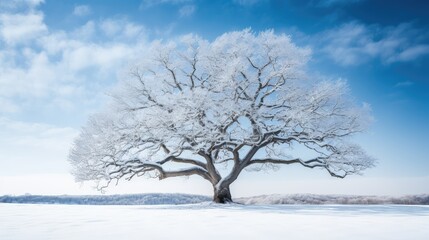 Fototapeta premium branches oak tree sky