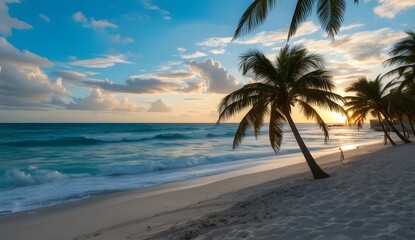 Beautiful beach scene