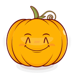 pumpkin smile face cartoon cute