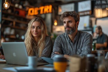 A creative team collaborating remotely with laptops and digital whiteboards in a relaxed yet professional workspace, fostering innovation and seamless virtual teamwork