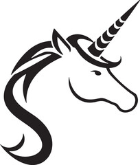 Horse head silhouette icon