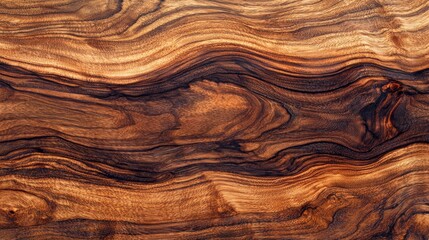 Fototapeta premium Rustic Wood Texture with Deep Brown Tones and Visible Grain Patterns