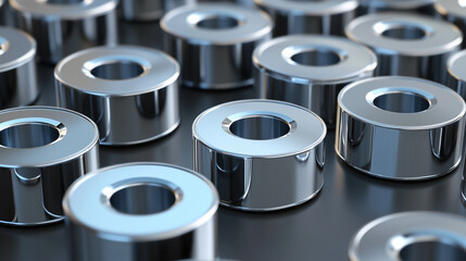 Rare earth magnets. visualization of neodymium magnets. Rare earth fossils