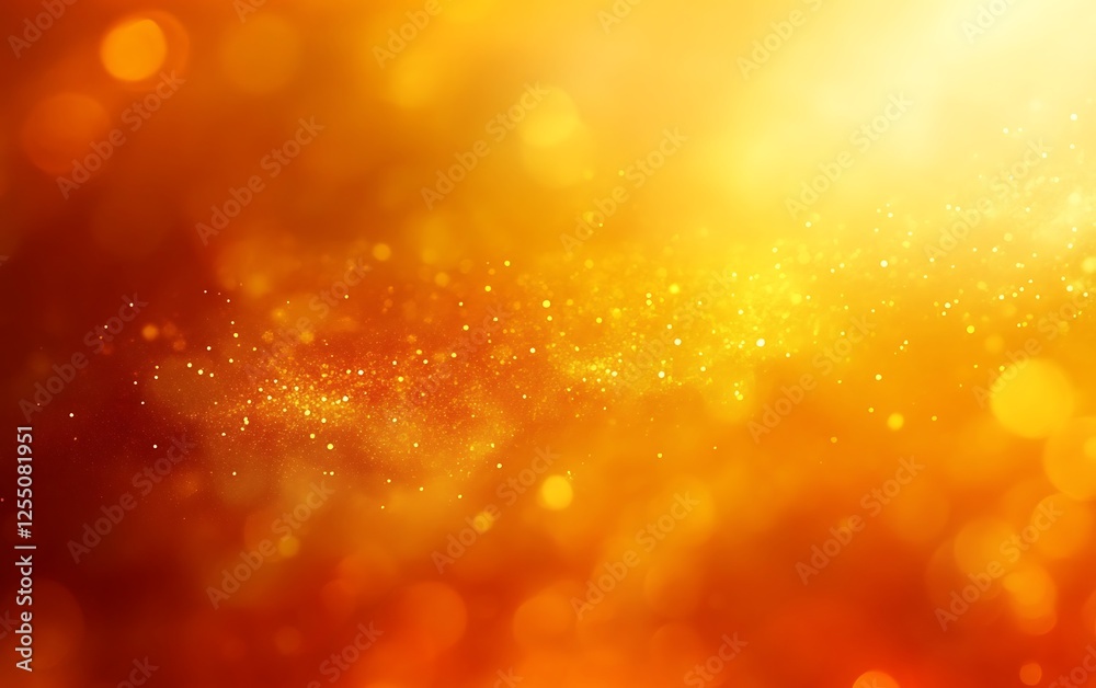 Aufkleber Abstract orange bokeh background, suitable for website backdrop or presentation slide
