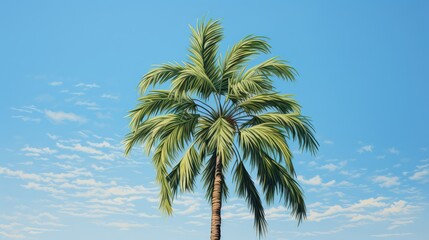 Fototapeta premium green palm tree image