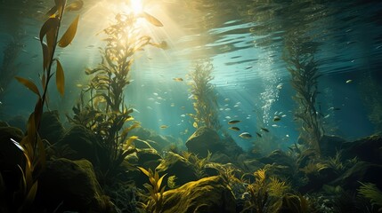 Fototapeta premium algae underwater plants