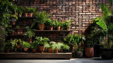 Fototapeta premium greenery handdrawn house
