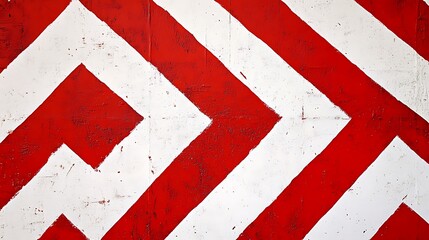 Abstract Red and White Geometric Pattern: A Bold and Striking Design
