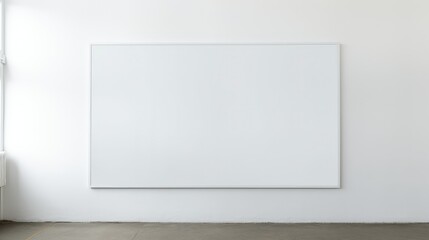 modern blank poster on wall