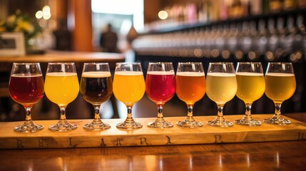 event beer glass from top