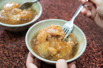 Taiwanese meatball - Delicious street food Bawan.