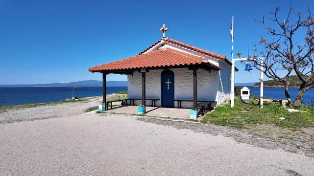 Kassandra coasline near village of Xina, Chalkidiki, Central Macedonia, Greece