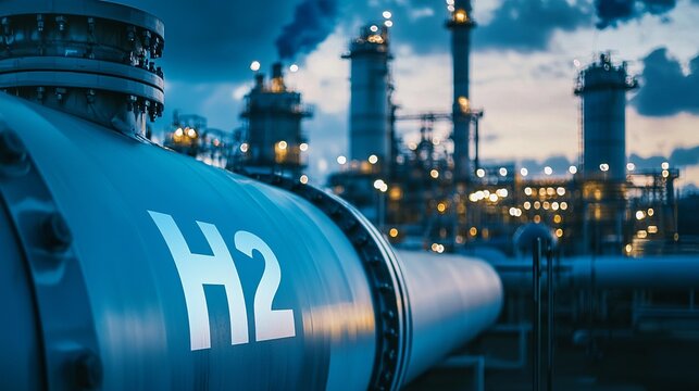 H2 storage tank in a powerhouse