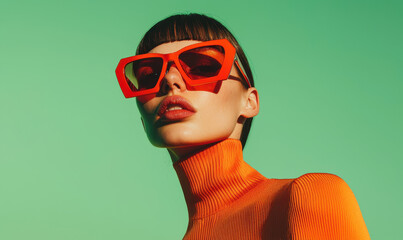Explore the Bold Fusion of Fashion and Expression: A Captivating Portrait Featuring Vibrant Colors and Stylish Accessories Perfect for Modern Lifestyle Enthusiasts