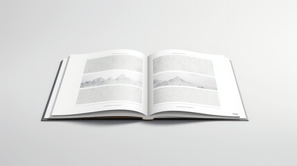 Obraz premium cover book mockup template