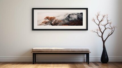 horiztal frame on wall horizontal