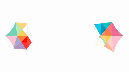 triangle shards, sharp colors, triangles, flat triangles